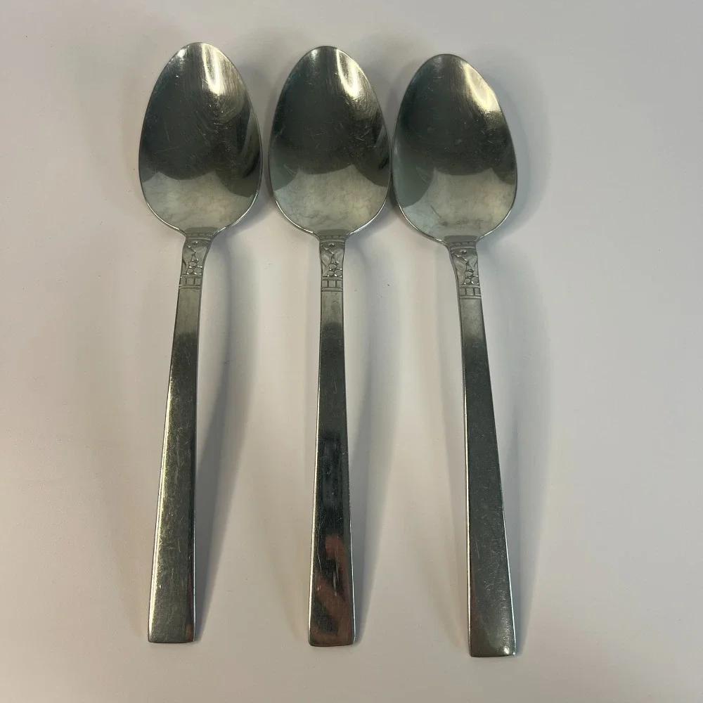 Set of 3 Northland by WM Rogers Stainless Oneida LTD Dinner Spoons – 7.25